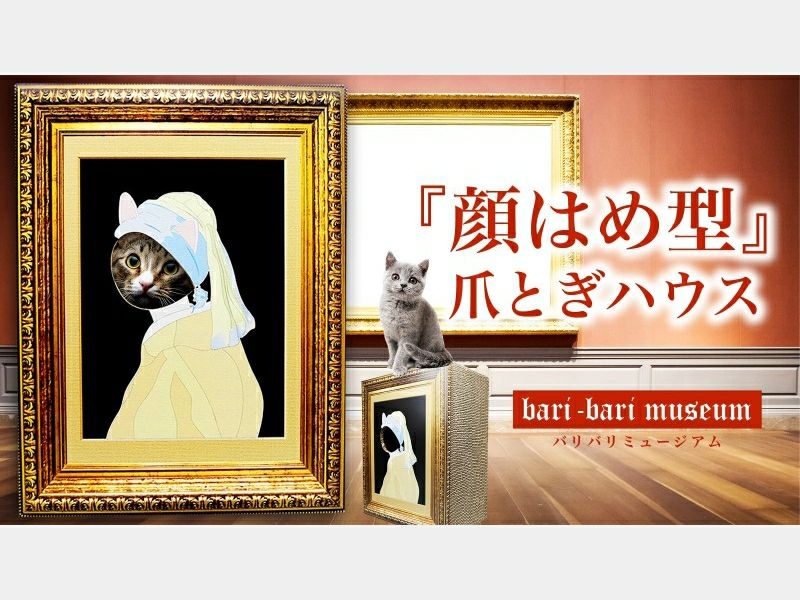 nya-rt バリバリミュージアム -フェルメール絵画風- 爪とぎハウス